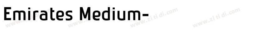 Emirates Medium字体转换